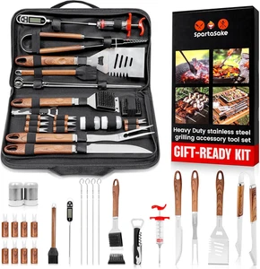 BBQ Grilling Accessories Stainless Steel Barbecue Grill Tools Accessories Kit - Picture 1 of 9