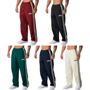 Herren Sport-Hose Jogging-Hose Trainingshose Lang Streifen Freizeithose S-2XL - Bild 1 von 7