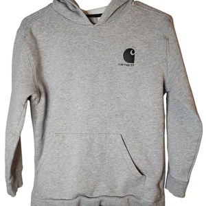 Carhartt Lot of 2 Kids Sz Med. 10-12 & Large 14-16 Hoodie Navy & Gray Shirts - Picture 1 of 16