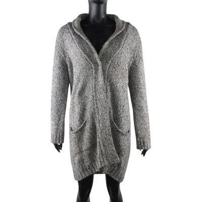 Sandro Paris Wool Mohair Cardigan Gray Marled Knit Longline Women’s Sweater Sz 3 - Image 1 of 4