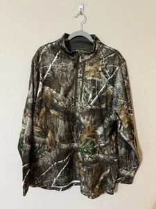 Magellan Outdoor x Real Tree Hunt Gear Camo Half Zip Jacket Size 2XL - Picture 1 of 7
