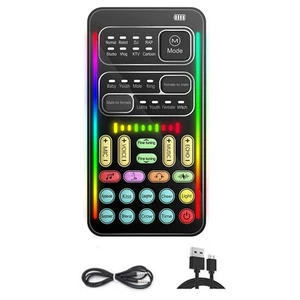 2 x (I9 changeur de voix multiple audio Bluetooth cartes son en direct ultra-mince3538 - Photo 1/10