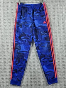 Adidas Boys Youth Warped Camo Joggers Pants Sz XL Blue - Picture 1 of 14