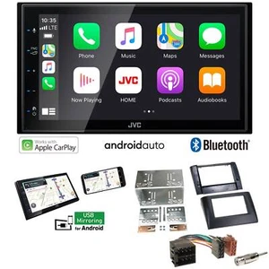 JVC KW-M560BT Autoradio Apple CarPlay Android für Fiat Stilo 2001-2008 schwarz - Bild 1 von 8
