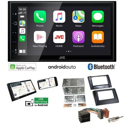 JVC KW-M560BT Autoradio Apple CarPlay Android für Fiat Stilo 2001-2008 schwarz - Bild 1 von 4