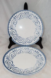Corelle Oceanview Dinner Plates 10 1/4" Blue Swirl discontinued-Set of 4 - Picture 1 of 4