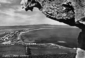 A457) CAGLIARI POETTO PANORAMA VIAGGIATA - Picture 1 of 2