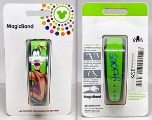 New Disney World Parks Goofy Signature Bold Autograph Green Magicband - Photo 1/3