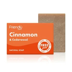 💚 Friendly Soap Natural Cinnamon & Cedarwood Soap 95g - Picture 1 of 1