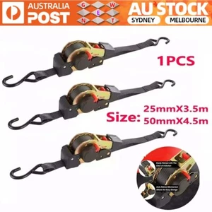 Auto Retractable Ratchet Straps Smart Straps Ratchet Tie-Downs with S Hook - Picture 1 of 11