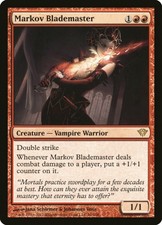 1X Markov Blademaster - Dark Ascension - Spanish, NM/EX MTG CARD
