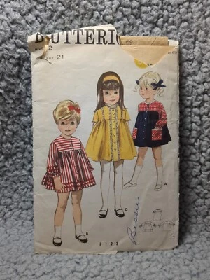 Vintage BUTTERICK 3794 Pattern DRESS FROCK Size 2T - Image 1 of 4