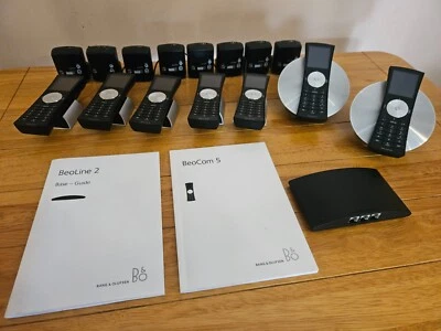 Bang and Olufsen B&O BeoCom 5 x 7 teléfonos y cargadores + 2 altavoces + 1 base Foto 1 de 4