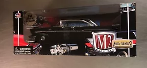 M2 MACHINES 1957 CHEVY 210 HARDTOP AUTO-THENTICS 1:24 SCALE CASTLINE BLACK PAINT - Picture 1 of 7