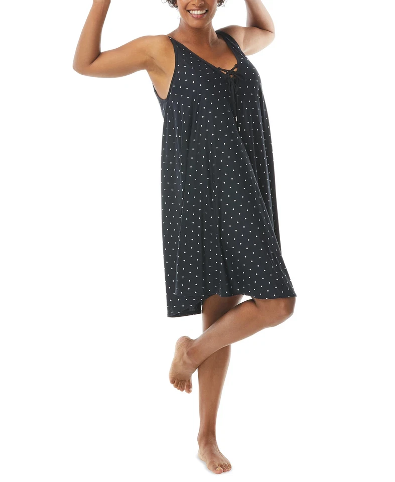 Coco Reef Women's Polka Dot Print Cover Up Black/White Size XL - Image 1 of 1