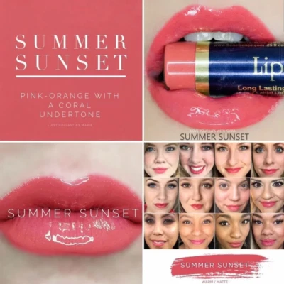 LipSense Summer Sunset Long Lasting Liquid Lip Color by SeneGence New and Sealed