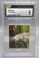 Bowman 1950 #77 Duke Snyder CSG 2