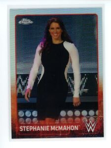 2015 WWE Topps Chrome Refractor Stephanie McMahon 67