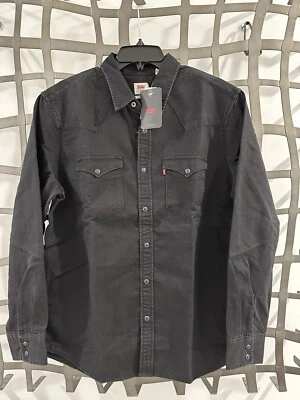 Levi's Men's Classic Western Shirt Black Wash Standard Fit Levis Men’s L - Image 1 of 4