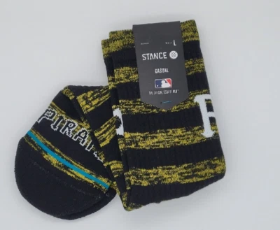 Stance Pittsburgh Pirates Twist Crew Socks Men's Large 9-13 Genuine MLB Product  - Image 1 of 4