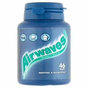 2 x Wrigley's Airwaves Sugarfree Gum - Menthol & Eucalyptus (46 per pack) - Picture 1 of 1