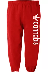 Pantalones de sudadera de cannabis para hombre ropa accesorios olla de marihuana 420 stoner - Imagen 1 de 1