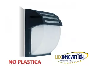 applique DA ESTERNO giardino nero da parete PLAFONIERA PARETE LAMPADA DA ESTERNO - Foto 1 di 5