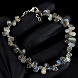 Awesome Massive Amazing Flash Labradorite 67.00 Cts Beaded Bracelet VK 15 E669 - Picture 1 of 3