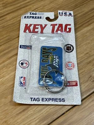 NEW MLB Tampa Bay Devil Rays Tag Express Key Tag Keychain Baseball KG JD - Image 1 of 4