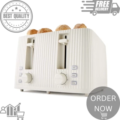 4 Slice Bread Toaster  -  Home/Kitchen - Off White - FREE SHIPPING - image 1 of 4