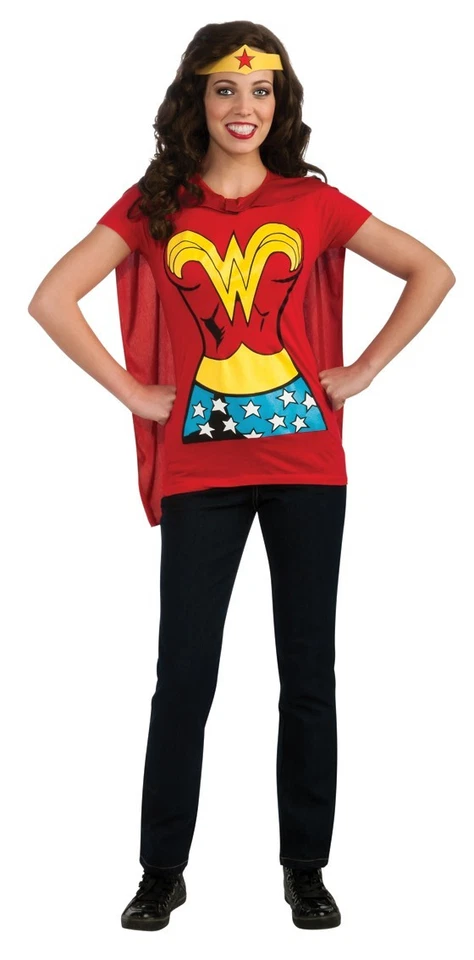 CAMISETA MUJER DC WONDER TOP CON CAPA Foto 1 de 1