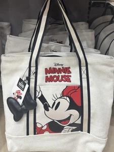 Disney Minnie Mouse Large Canvas Shopper Bag - Picture 1 of 3