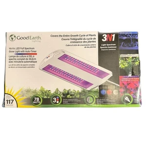 Good Earth Lighting 14.4” LED Full Spectrum Grow Light GL1328-AL3-14LFC-G - Picture 1 of 4