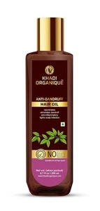Khadi Organique Anti Dandruff Hair Oil For Men &Women 200ml - Picture 1 of 8