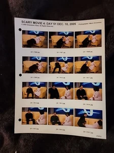SCARY MOVIE Prod Binder PHOTO CONTINUITY Proof SHEET TOM RYAN CRUISE Spoof OPRAH - Picture 1 of 6