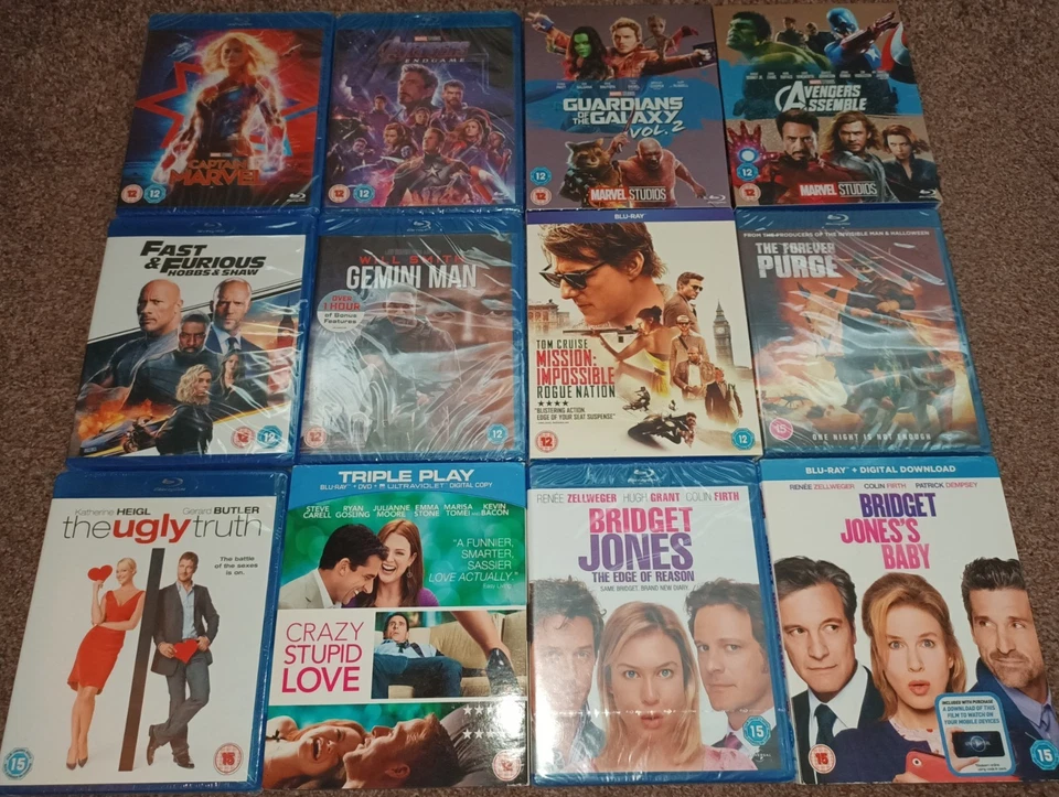 Blu Ray Bundle x 12 All Brand NEW & Sealed Action/Comedy Avengers Marvel - Image 1 of 1