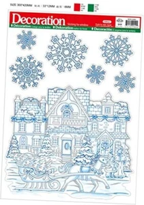 bCreative Christmas Winter Stickers Decals Glass Window Clings Decorations DIY - Picture 1 of 5