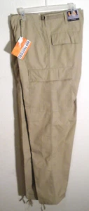 NEW khaki BDU tactical uniform cargo pants by LA Police Gear sz L - Reg 36 x 32 - Picture 1 of 1