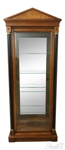 53589EC: ETHAN ALLEN French Empire Cherry Curio Cabinet Cover