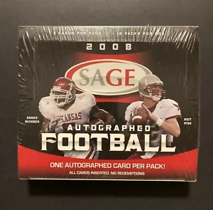 SAGE 2008 autografiado fútbol americano sellado de fábrica caja de hobby-1 automático por paquete-¿M. Ryan? - Imagen 1 de 1