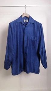 Vintage KFMC 100% Silk '80s '90s Mens Shirt Oversized Fit Long Sleeve Size M - Picture 1 of 6