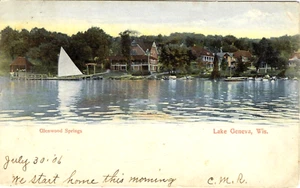Lake Geneva WI Glenwood Springs 1906 - Picture 1 of 1