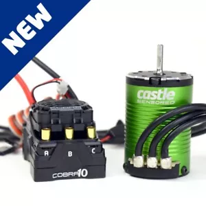 Castle Creations Cobra 10 6S Max 25.2V ESC w/1406-4600Kv Brushless Motor Combo - Picture 1 of 3