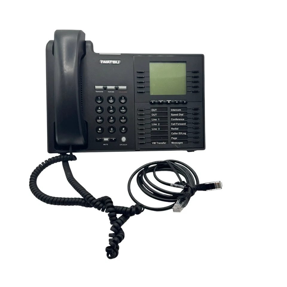 Teléfono Iwatsu IX-5910 ECS con Soporte Icono IP VoIP Negro - Múltiples Cantidades Disponibles Foto 1 de 4