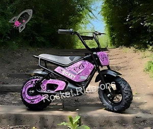 ROCKET 250W 24V KIDS ELECTRIC MINI MONKEY BIKE BALANCE MOTORBIKE - LILAC PURPLE - Picture 1 of 12