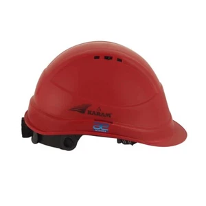Shelblast Safety Helmet With Plastic Cradle Peak (Red) AEs - Picture 1 of 5