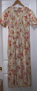 Laura Ashley Dress Vintage Floral Made in Great Britain Size US 8 - Picture 1 of 4