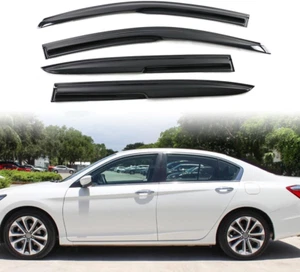Viseras de ventana compatibles con Honda Accord 2013-2017 sedán 9ª generación solamente, acrílico - Imagen 1 de 12
