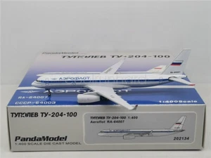 1:400 PandaModel Aeroflot Airlines TU-201-100 RA-64007+Free Tractor - Picture 1 of 9