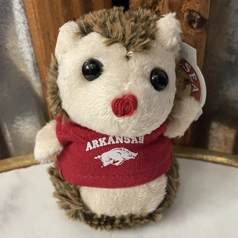 ARKANSAS RAZORBACKS ~ Chelsea Teddy Bear Co. ~ Hedgehog Bean Bag Shorties ~ NEW Cover